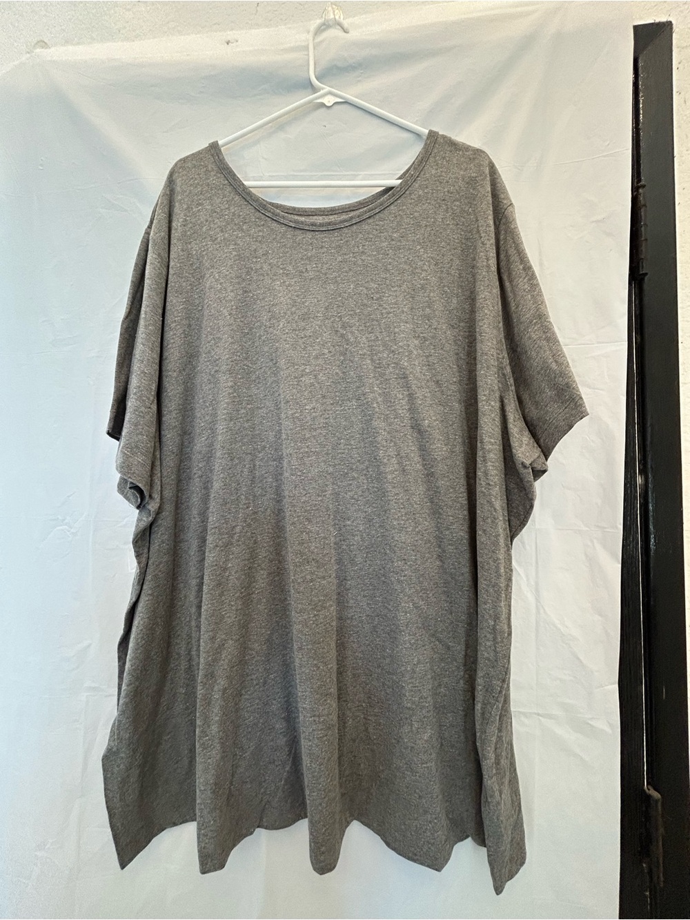 Woman Within Short Sleeve Tee - Heather Gray Sz 4X/34-36 100% Cotton NWNT
